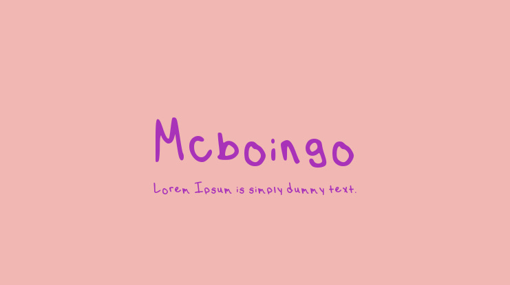 Mcboingo Font
