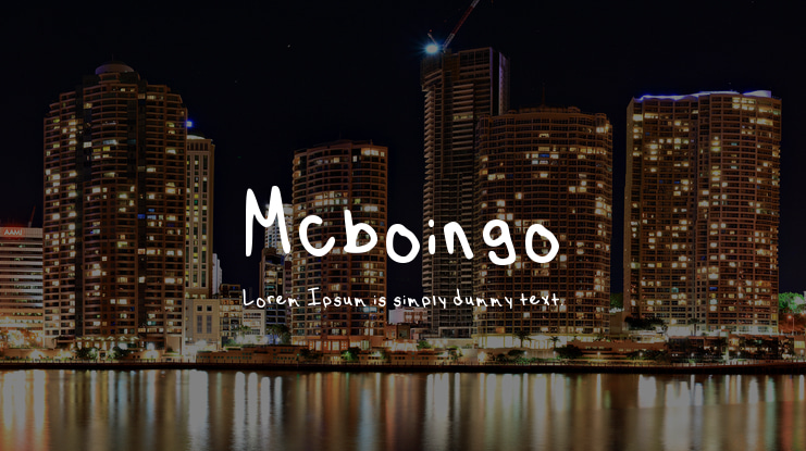 Mcboingo Font