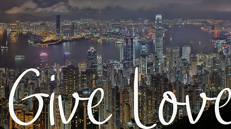 Give Love Font