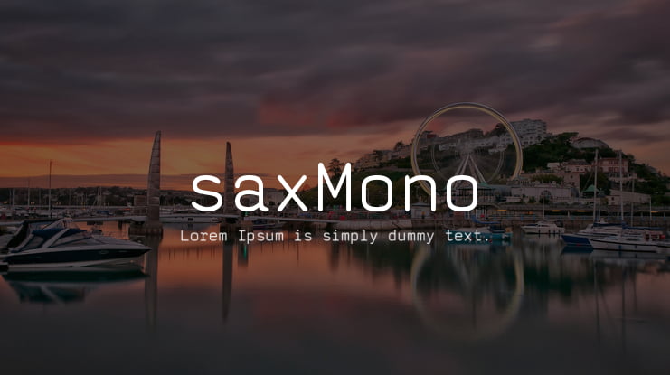 saxMono Font
