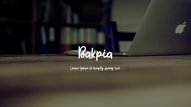 Bakpia Font