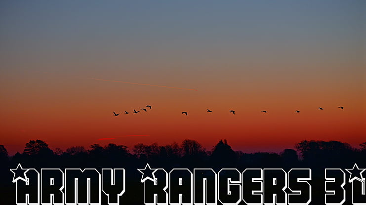 Army Rangers 3D Font Family