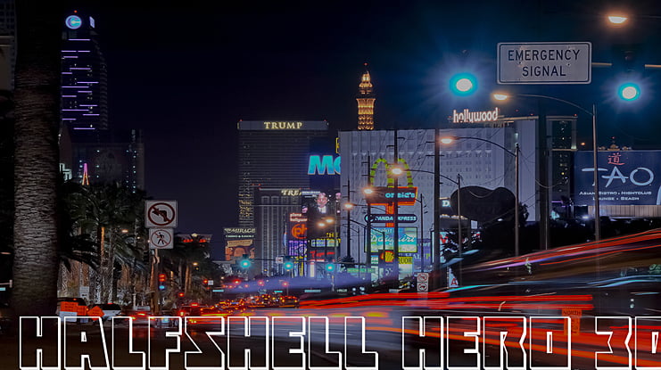 Halfshell Hero 3D Font Family