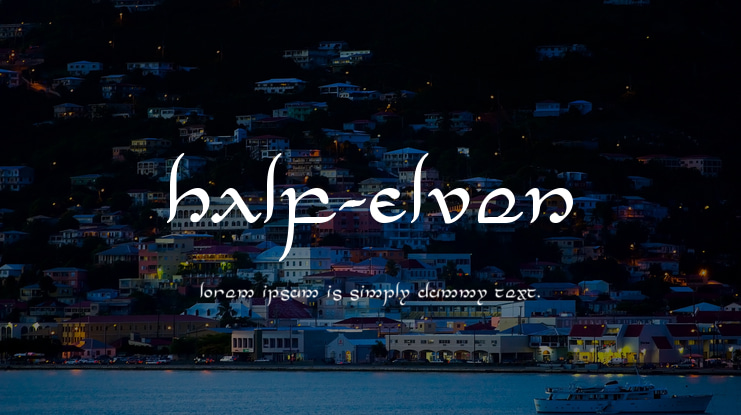 Half-Elven Font Family
