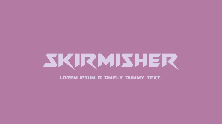 Skirmisher Font Family