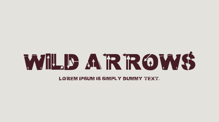 Wild Arrows Font