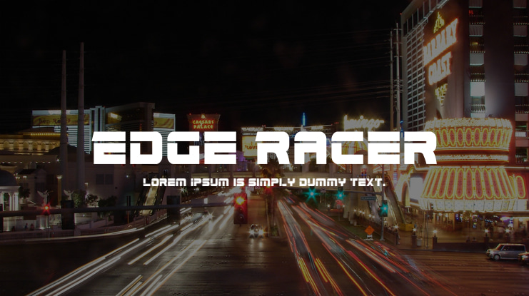Edge Racer Font Family