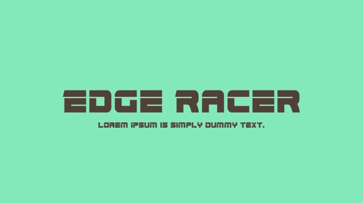 Edge Racer Font Family