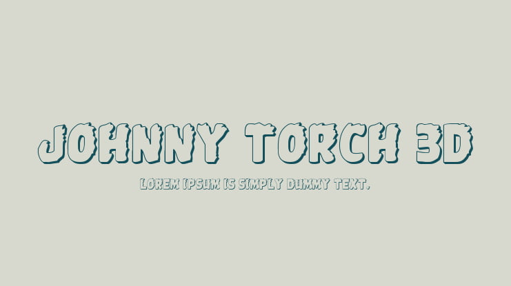 Johnny Torch 3D Font Family