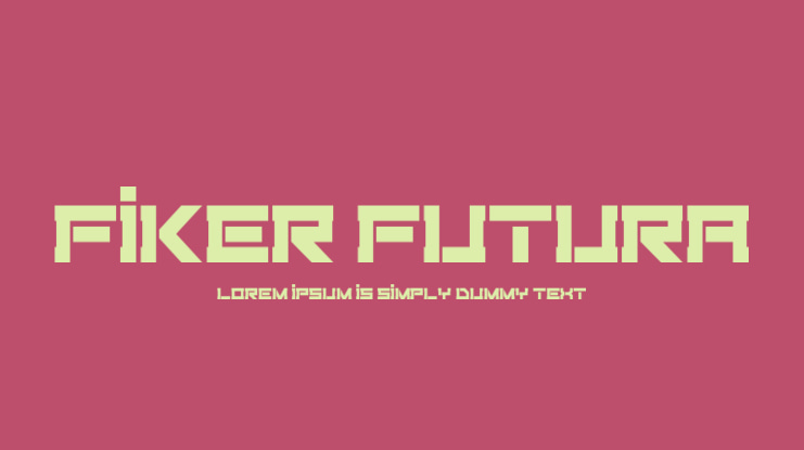 Fiker Futura Font