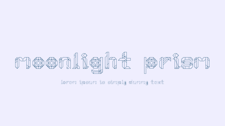 Moonlight Prism Font