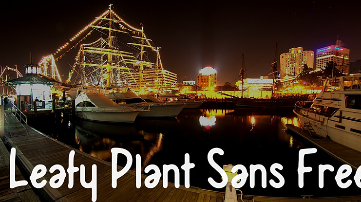 Leafy Plant Sans Free Font