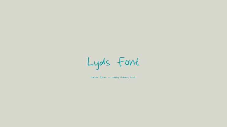 Lyds Font