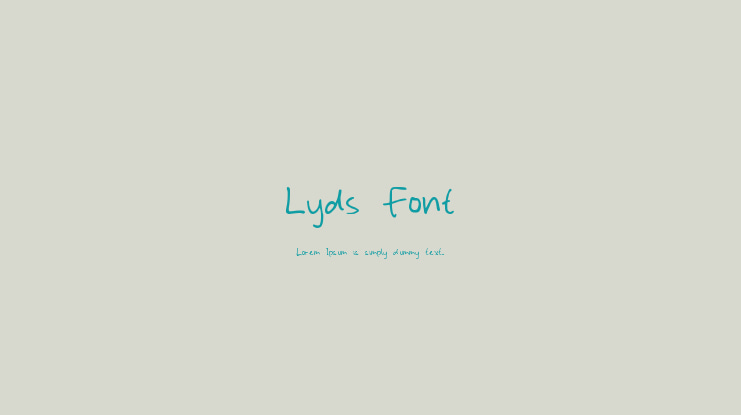 Lyds Font
