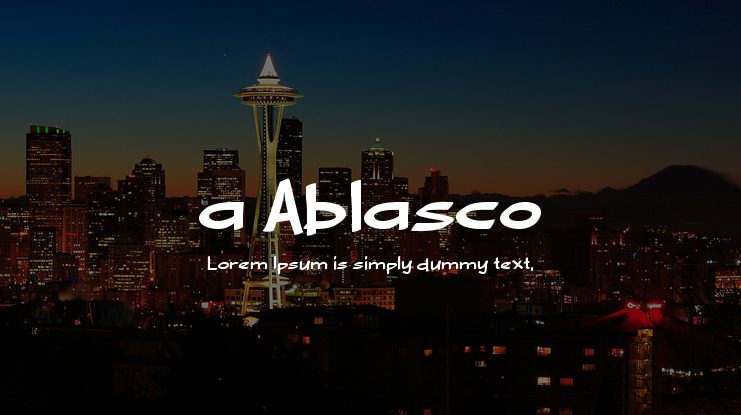 a Ablasco Font