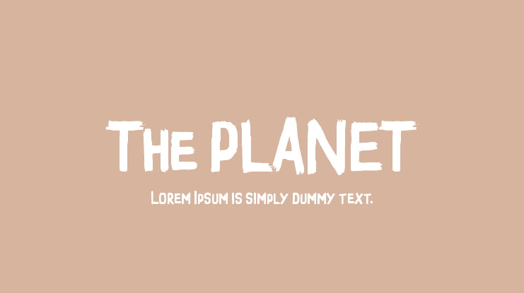 The PLANET Font