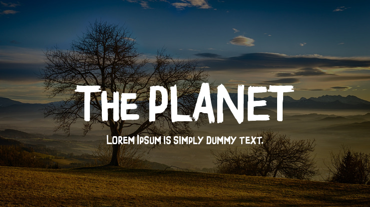 The PLANET Font