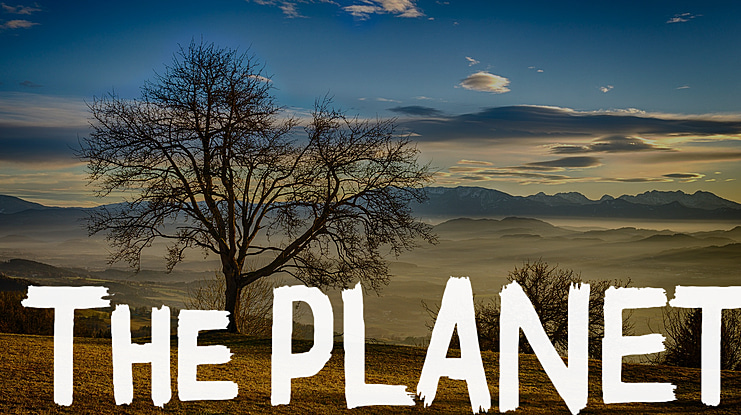 The PLANET Font
