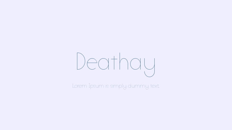 Deathay Font