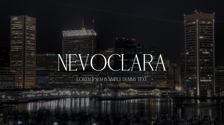 NEVOCLARA Font