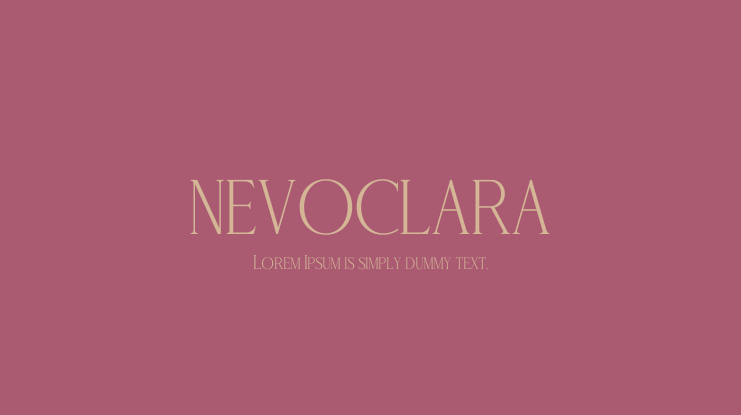 NEVOCLARA Font