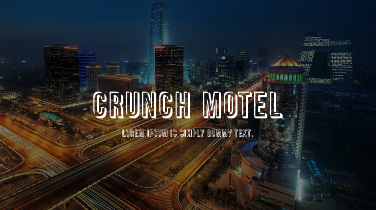 Crunch Motel Font