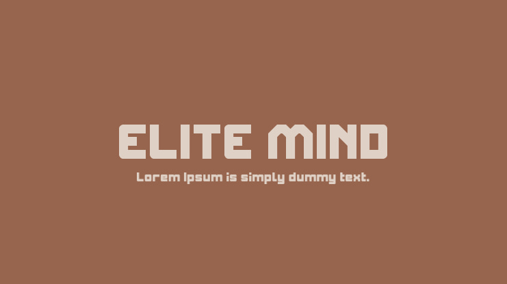 ELITE MIND Font Family