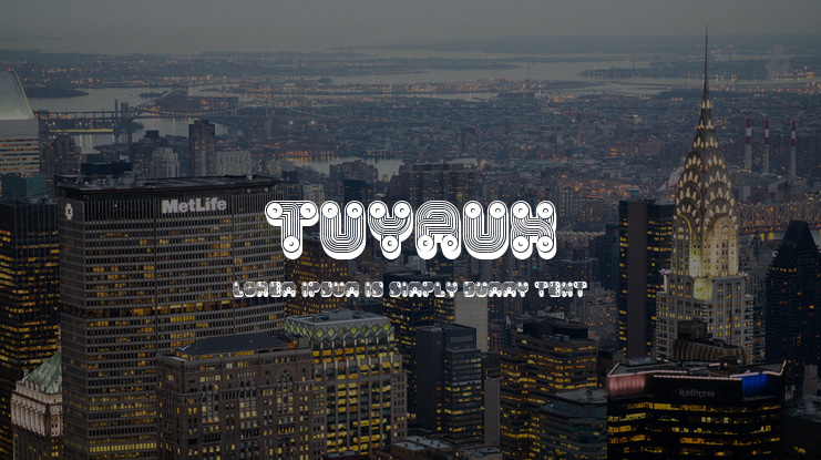 Tuyaux Font Family