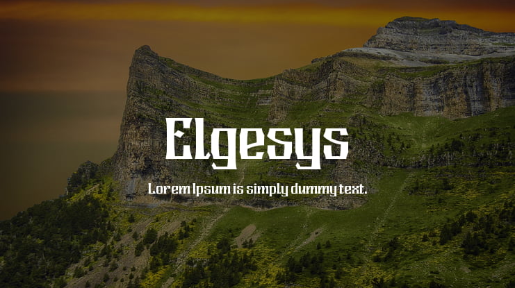 Elgesys Font
