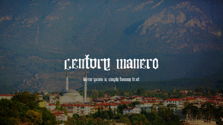 Century Manero Font