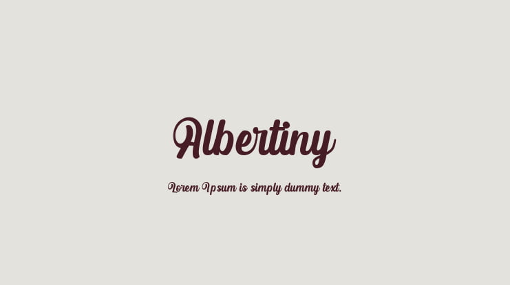 Albertiny Font