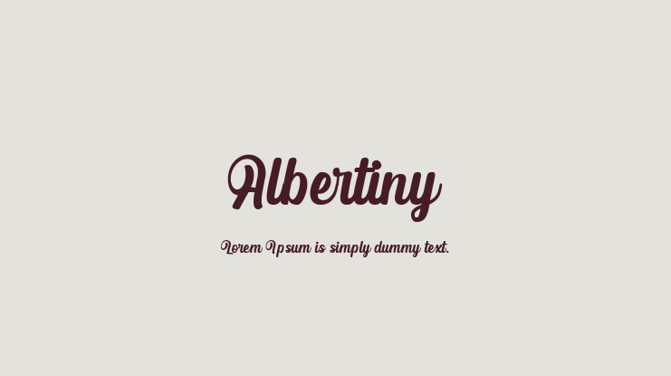 Albertiny Font