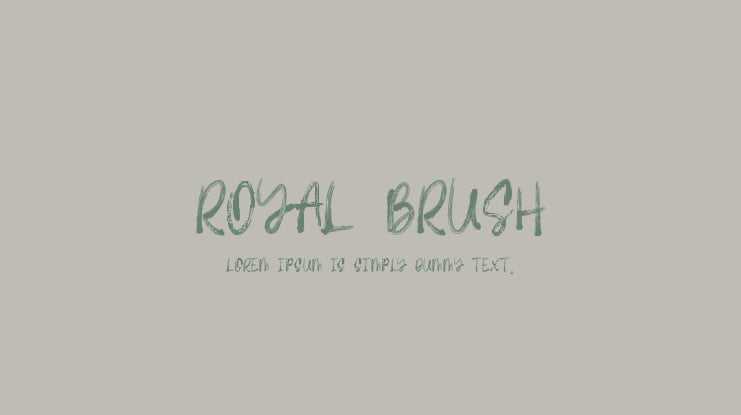 Royal Brush Font