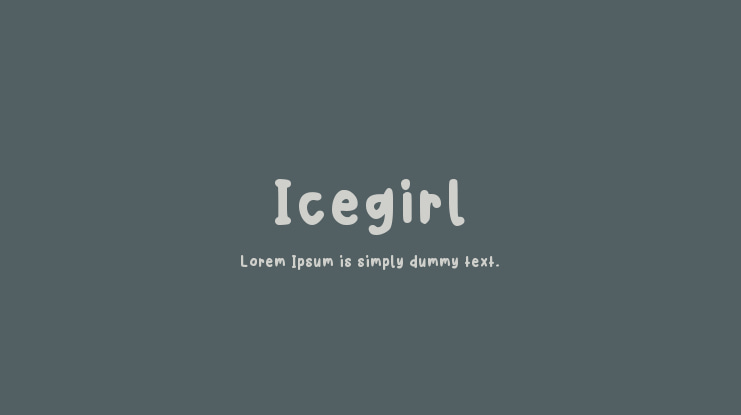 Icegirl Font