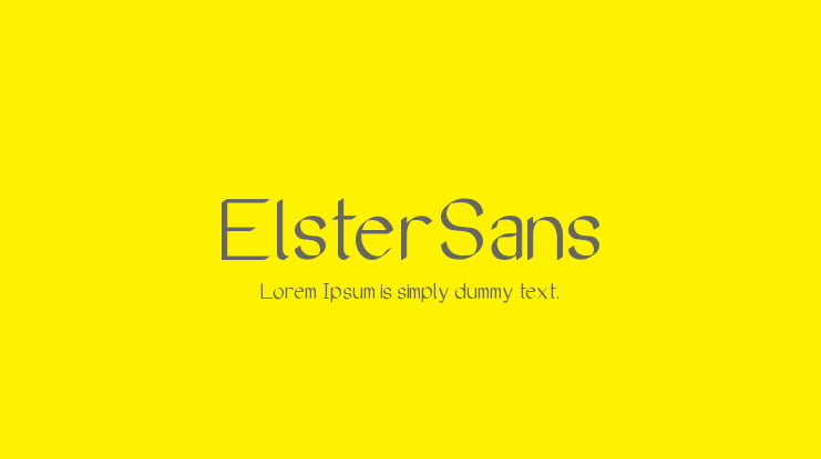 ElsterSans Font