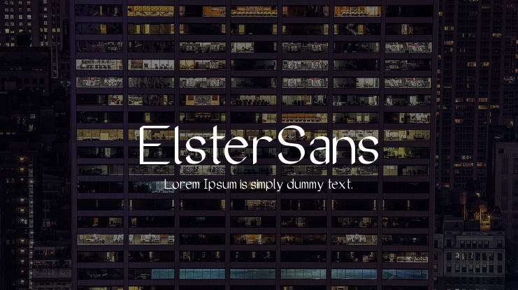 ElsterSans Font