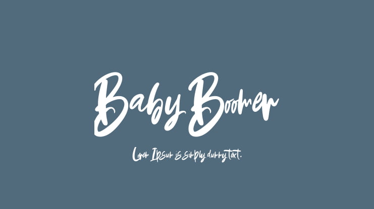 Baby Boomer Font