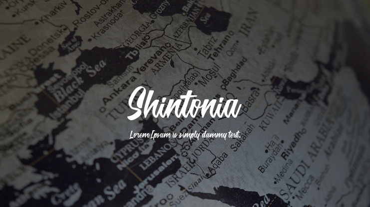 Shintonia Font
