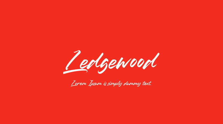 Ledgewood Font