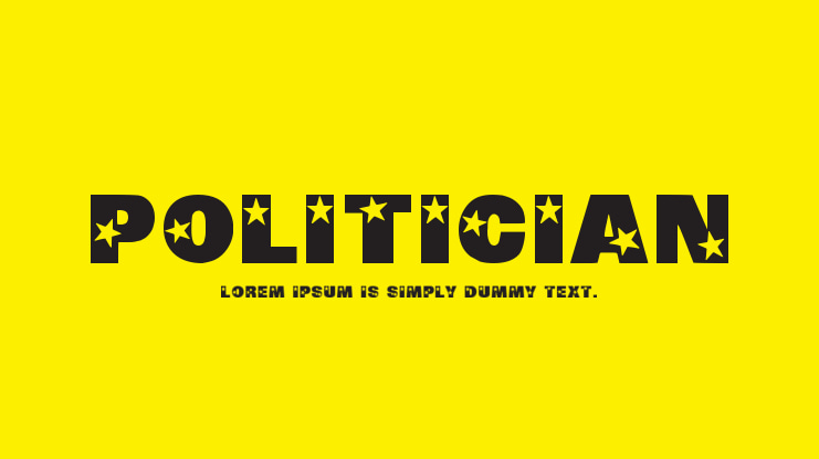 Politician Font