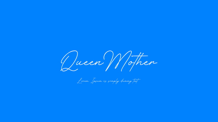 QueenMother Font