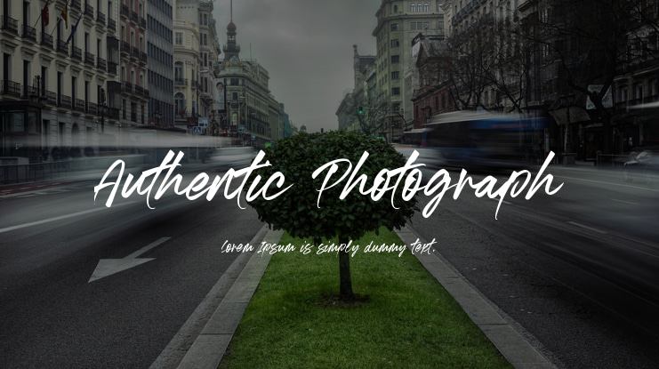 Authentic Photograph Font