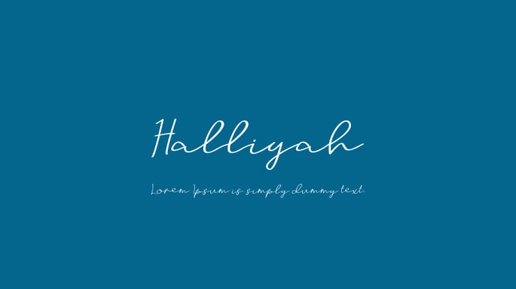 Halliyah Font