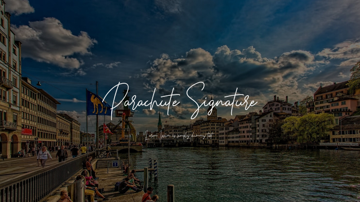 Parachute Signature Font