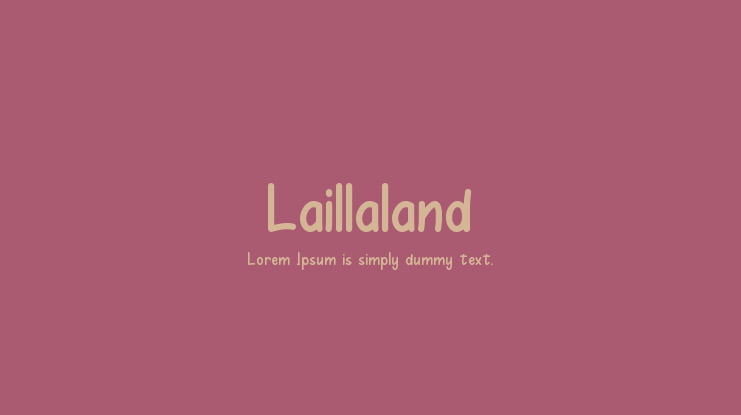 Laillaland Font