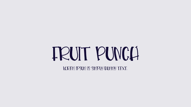 Fruit Punch Font