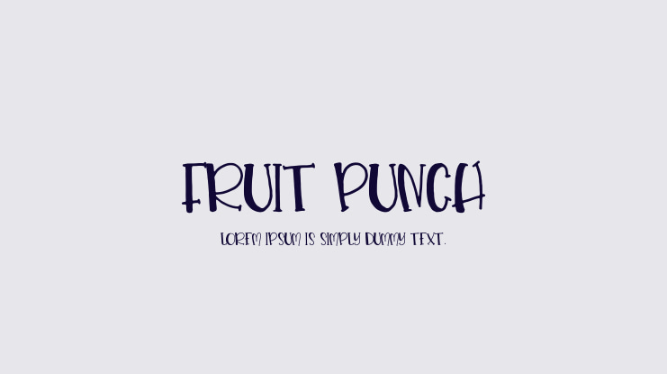 Fruit Punch Font