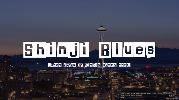 Shinji Blues Font