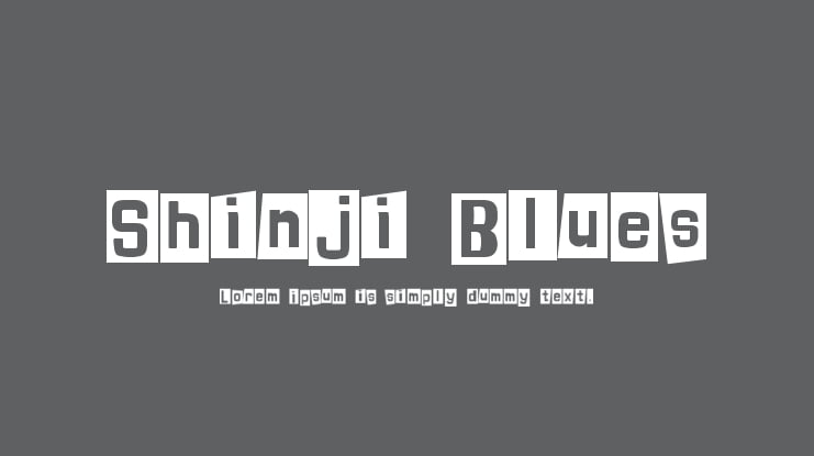 Shinji Blues Font