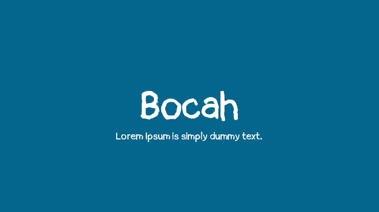 Bocah Font